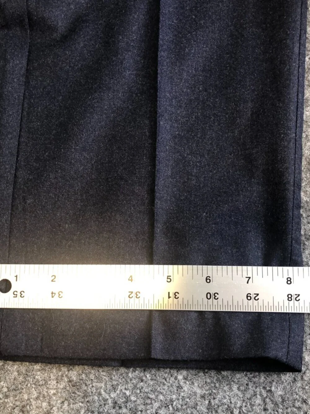 Banana Republic Pants Mens 38x32 Navy Blue Vitale Barberis Canonico Flannel 120s